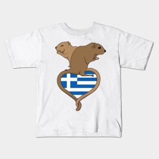 Gerbil Greece (light) Kids T-Shirt